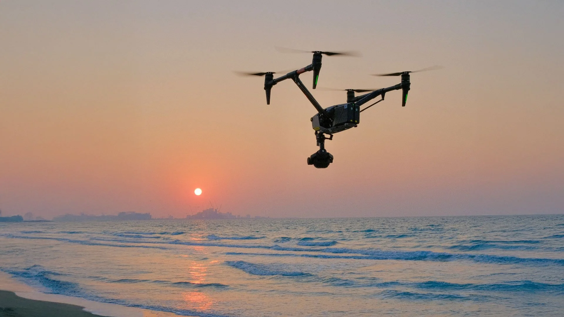 Aerial Filming black bird