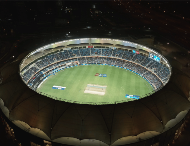 Live Streaming Dubai International Cricket ICC Aerial Filming